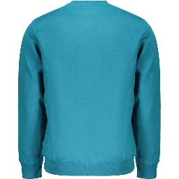 Blue Cotton Men's Sweatshirt