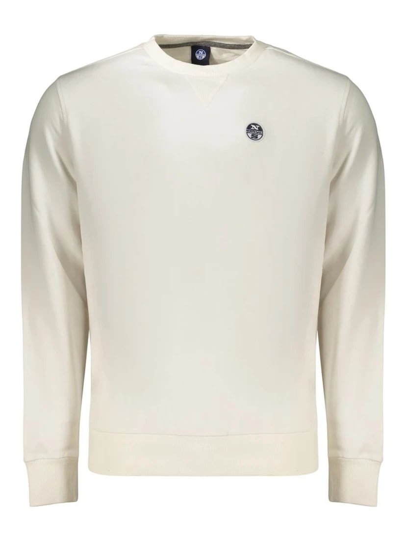 White Cotton Men's Sweatshirt