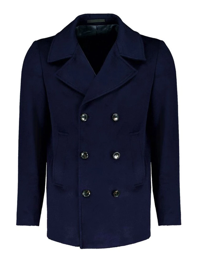 Blue Wool Coat