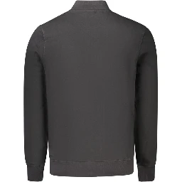 Black Cotton Men's Sweatshirt