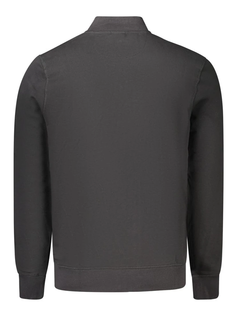 Black Cotton Men's Sweatshirt