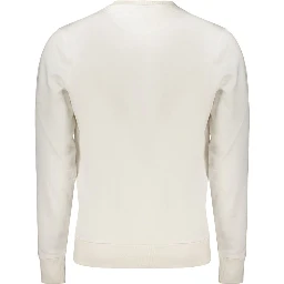 White Cotton Men's Sweatshirt