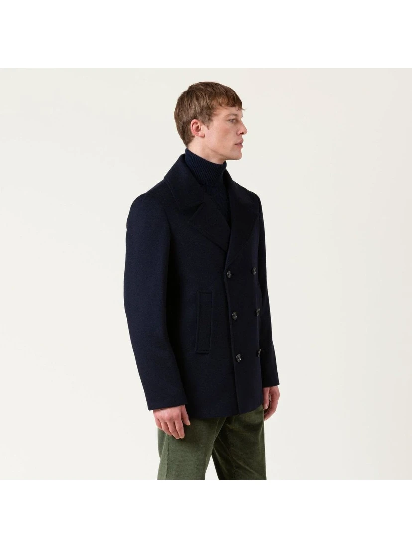 Blue Wool Coat