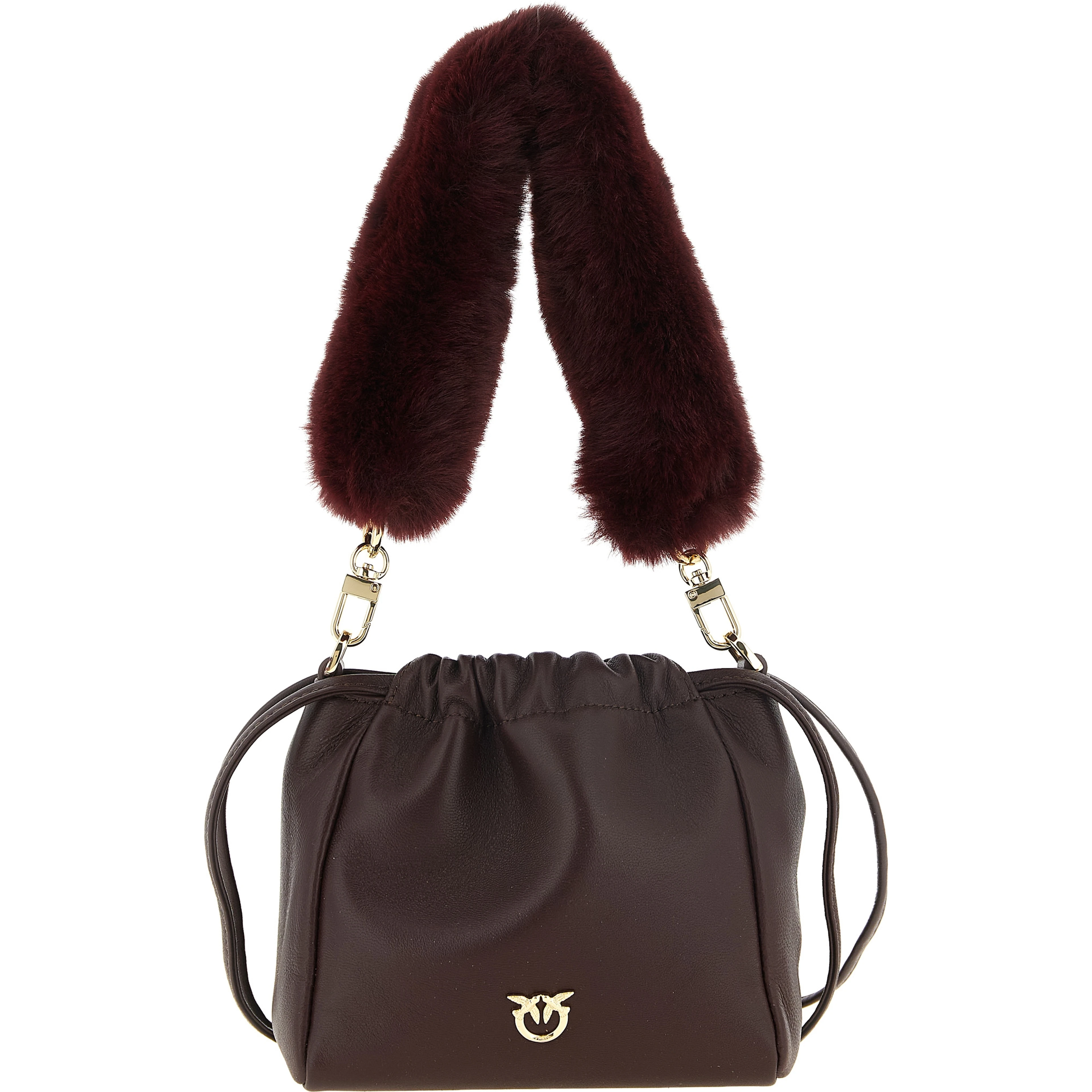 Bordeaux Lambskin Shoulder Bag