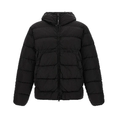 Black Polyamide Full-Length Jacket