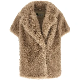 Beige Polyester Coat