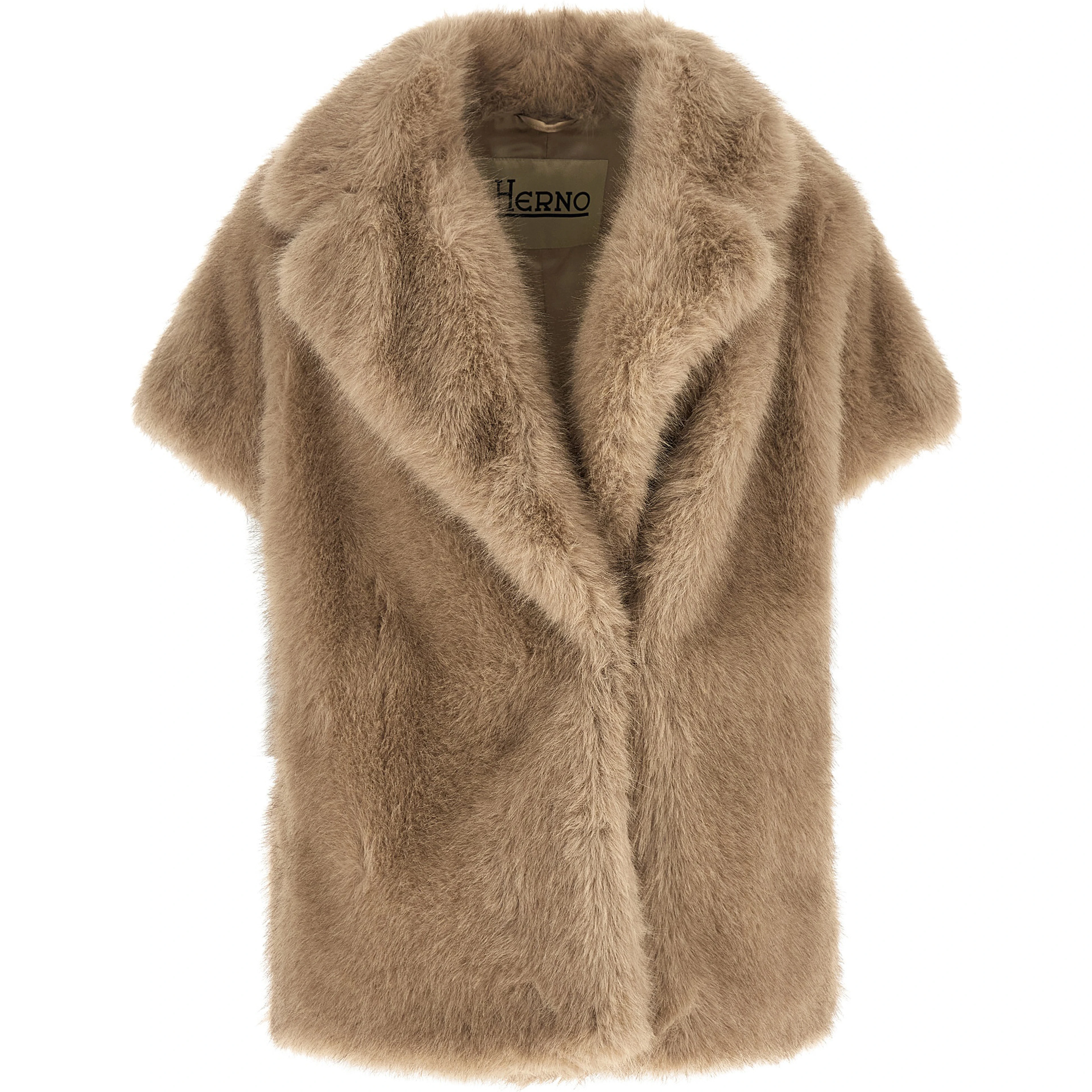 Beige Polyester Coat