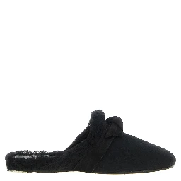 Black Calfskin Mules