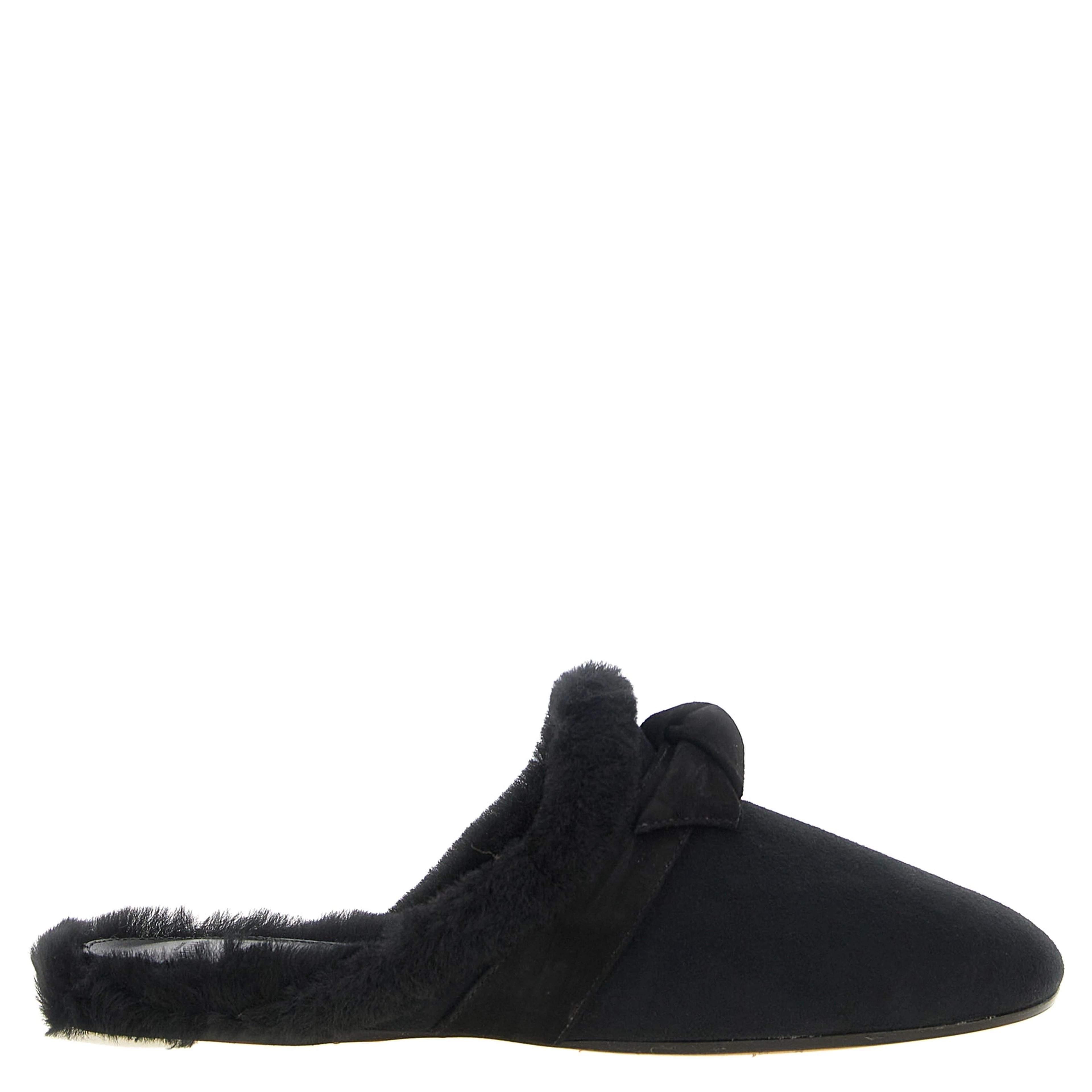 Black Calfskin Mules