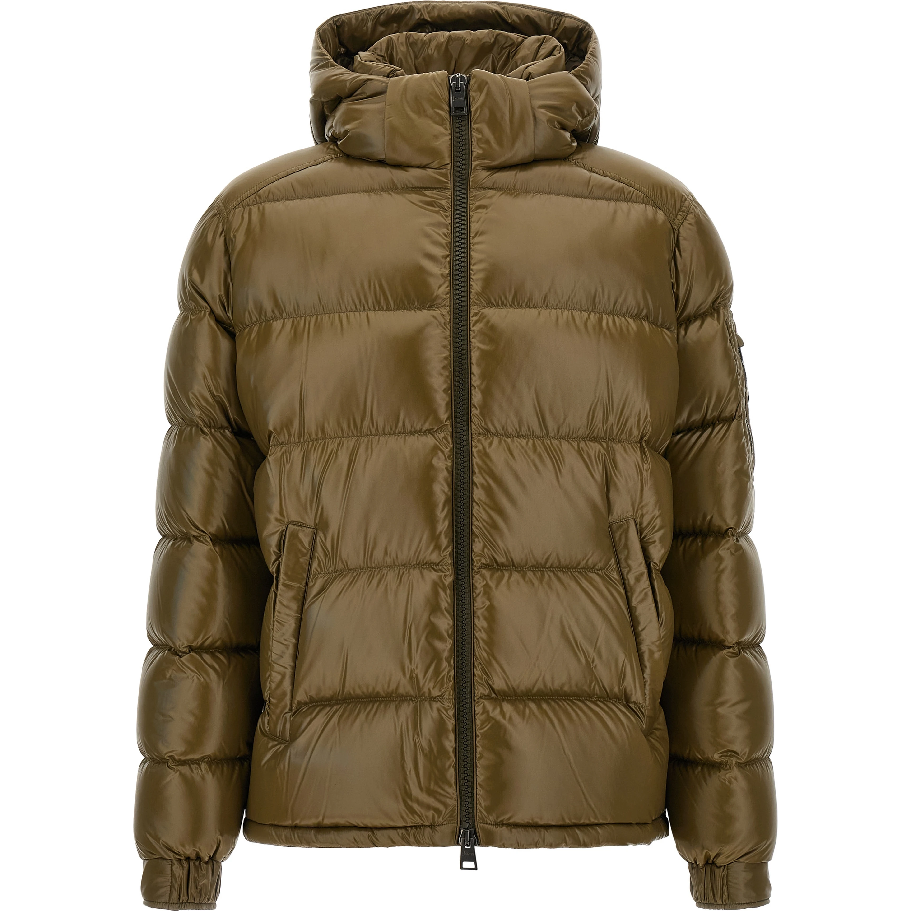 Bicolor Polyamide Full-Length Jacket