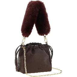 Bordeaux Lambskin Shoulder Bag