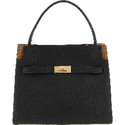 Black Lambskin Crossbody Bag
