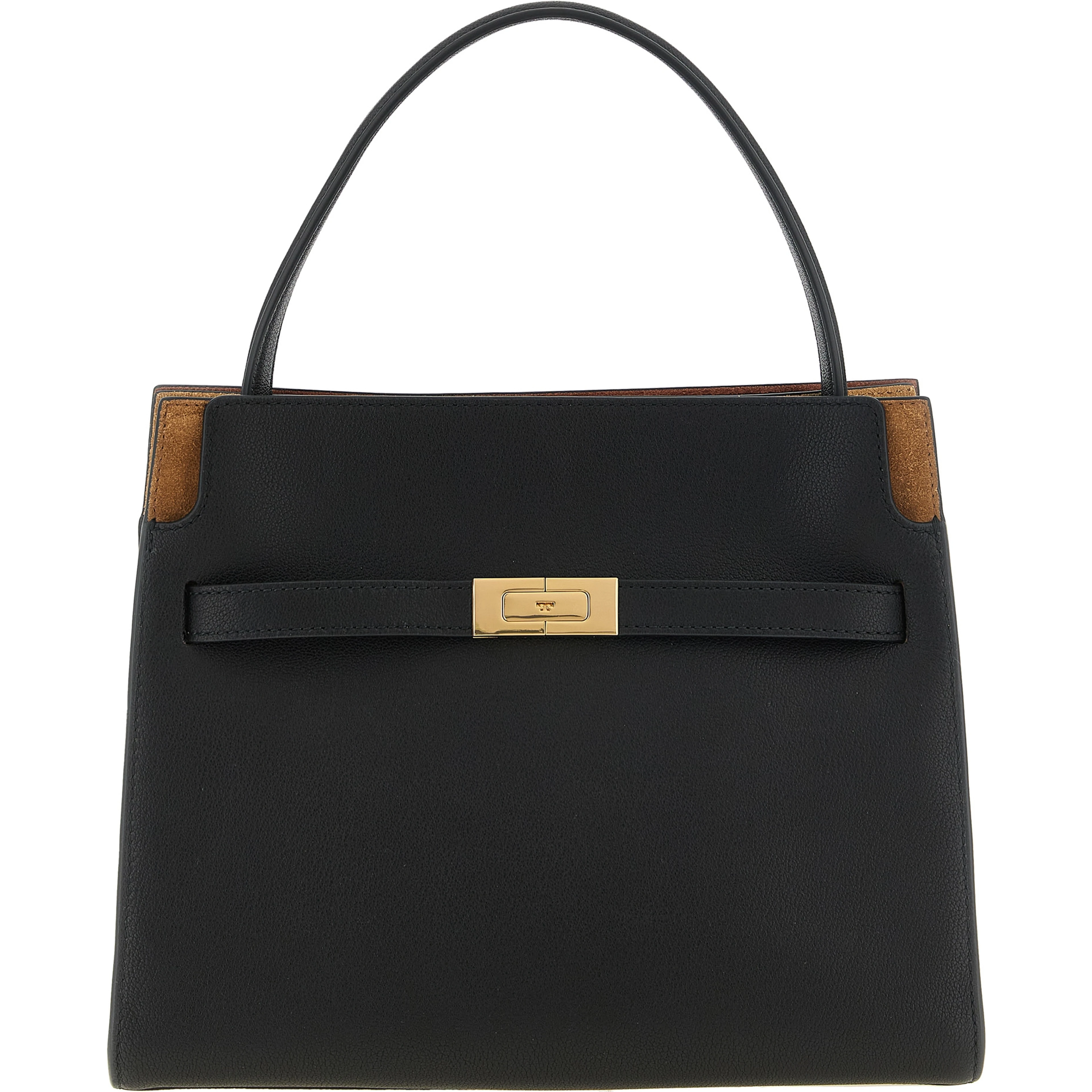 Black Lambskin Crossbody Bag