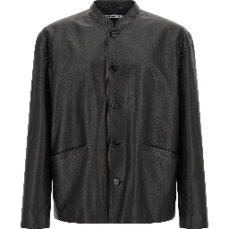 Black Calfskin Leather Jacket