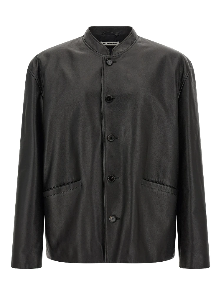 Black Calfskin Leather Jacket