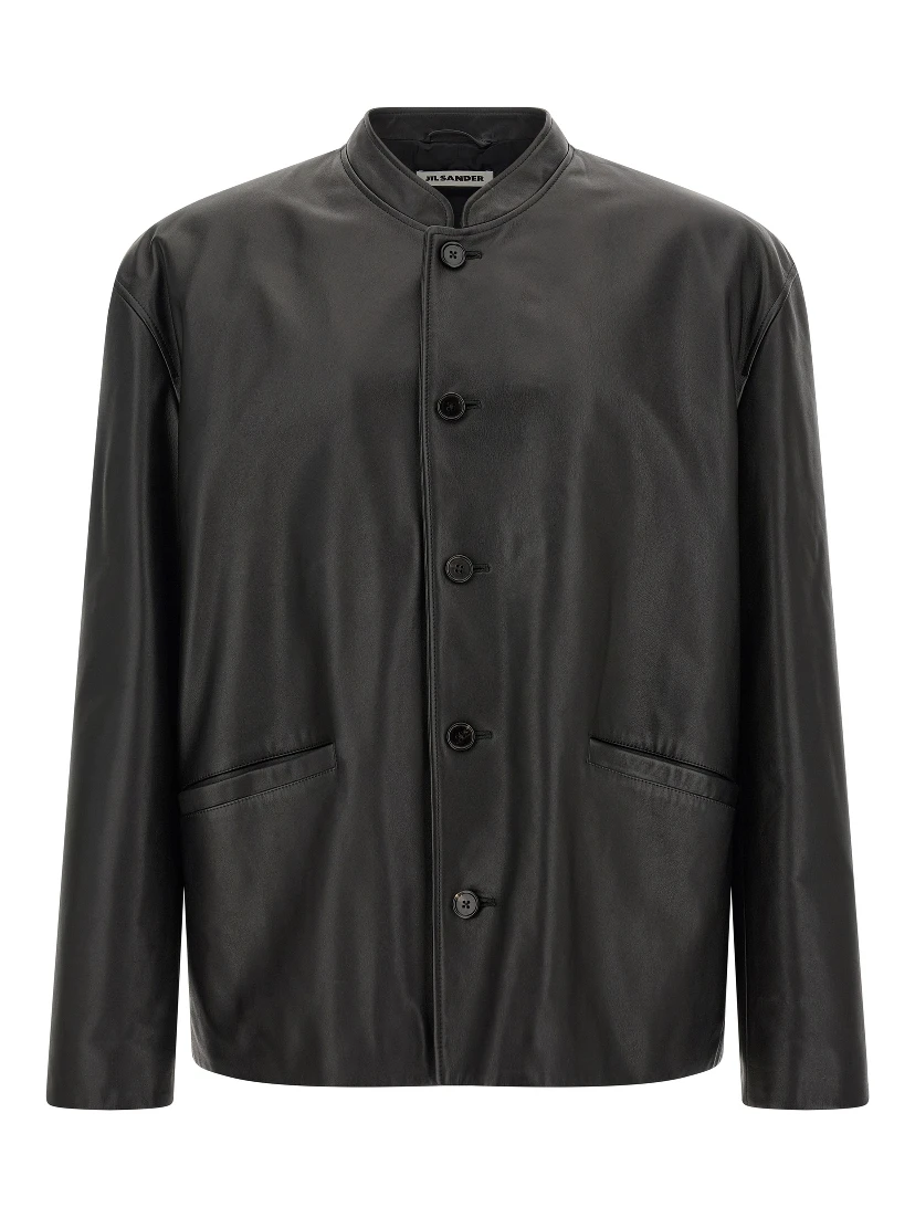 Black Calfskin Leather Jacket