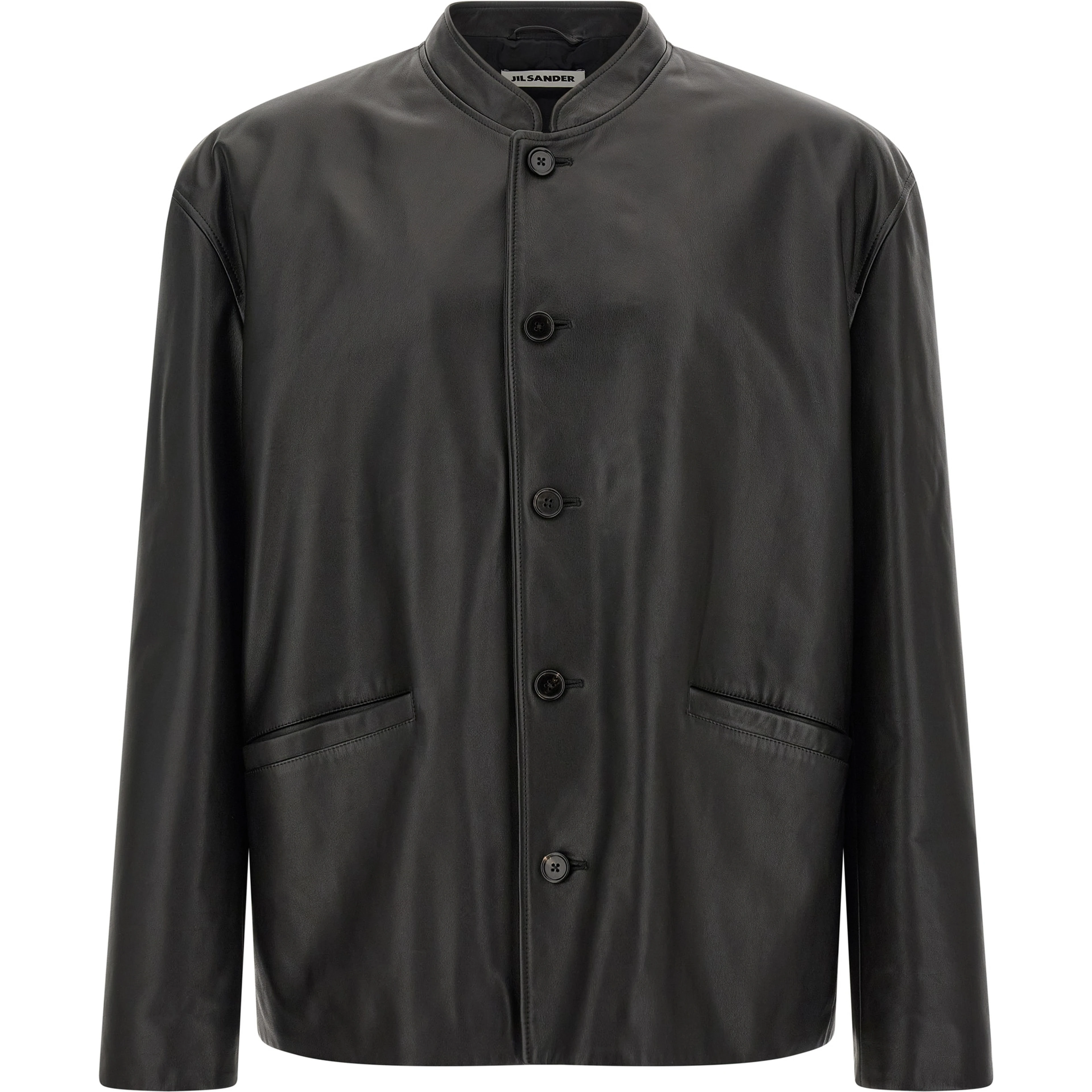 Black Calfskin Leather Jacket
