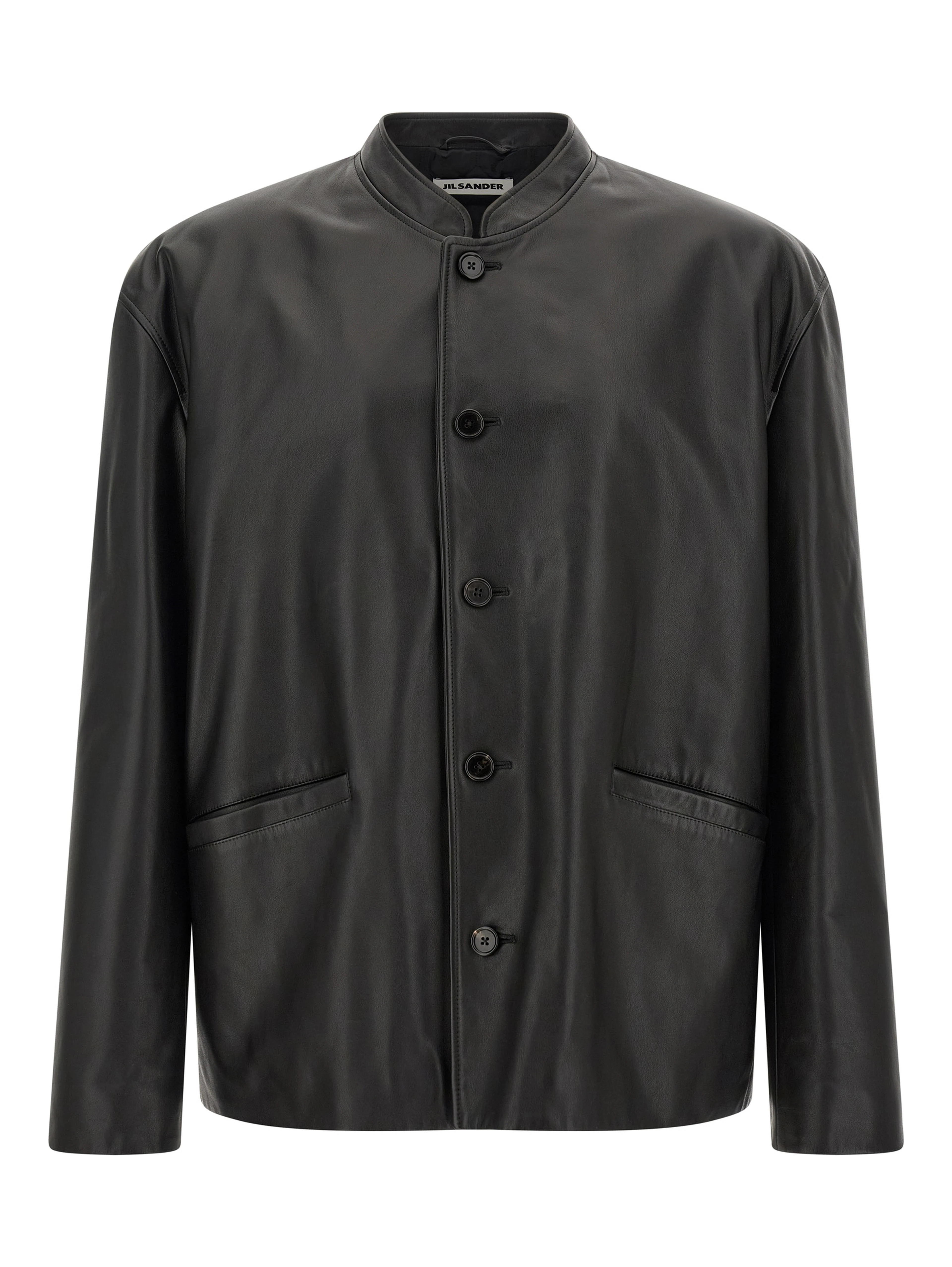 Black Calfskin Leather Jacket