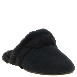 Black Calfskin Mules