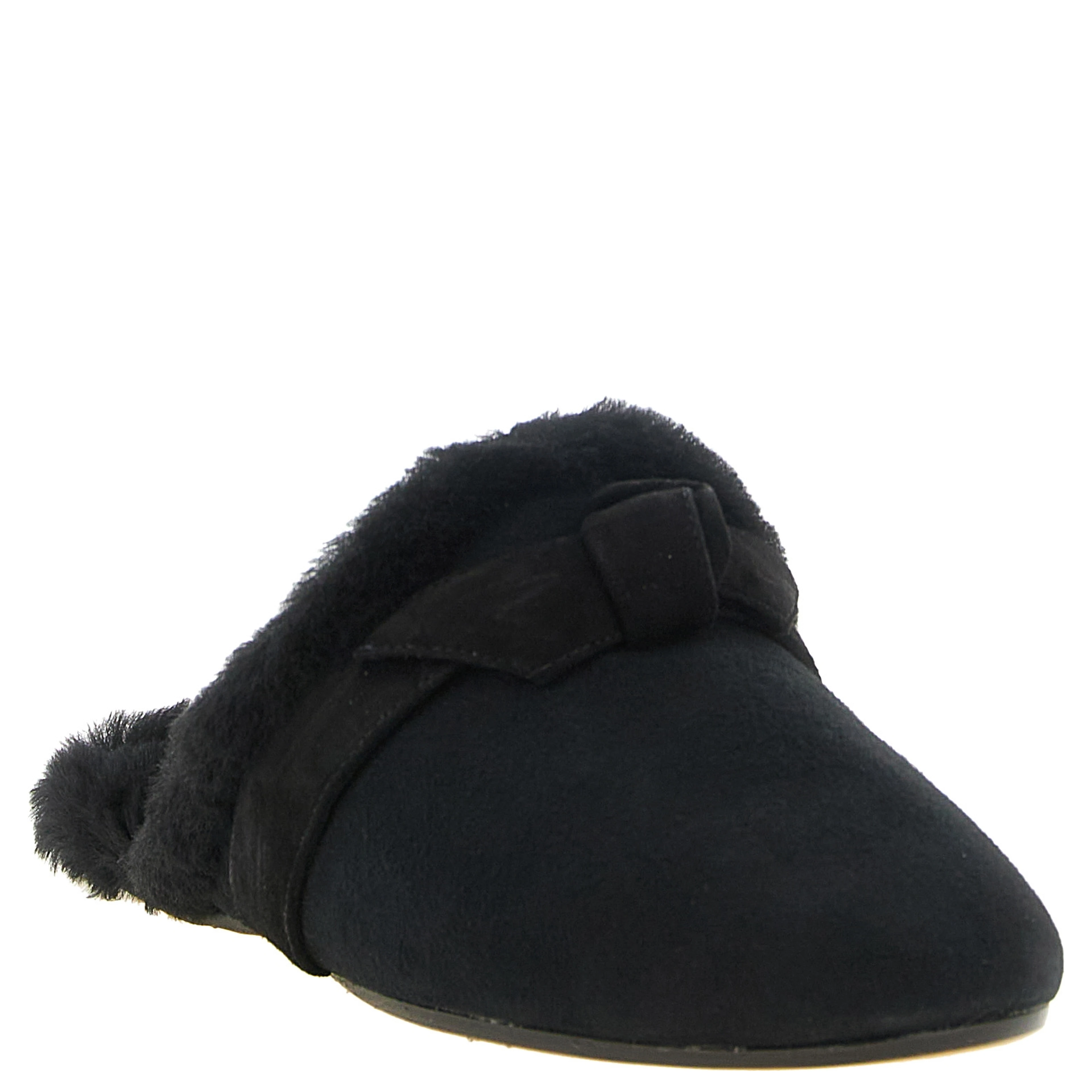 Black Calfskin Mules