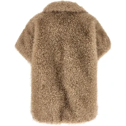 Beige Polyester Coat