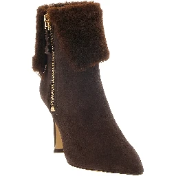Brown Calfskin Ankle Boots