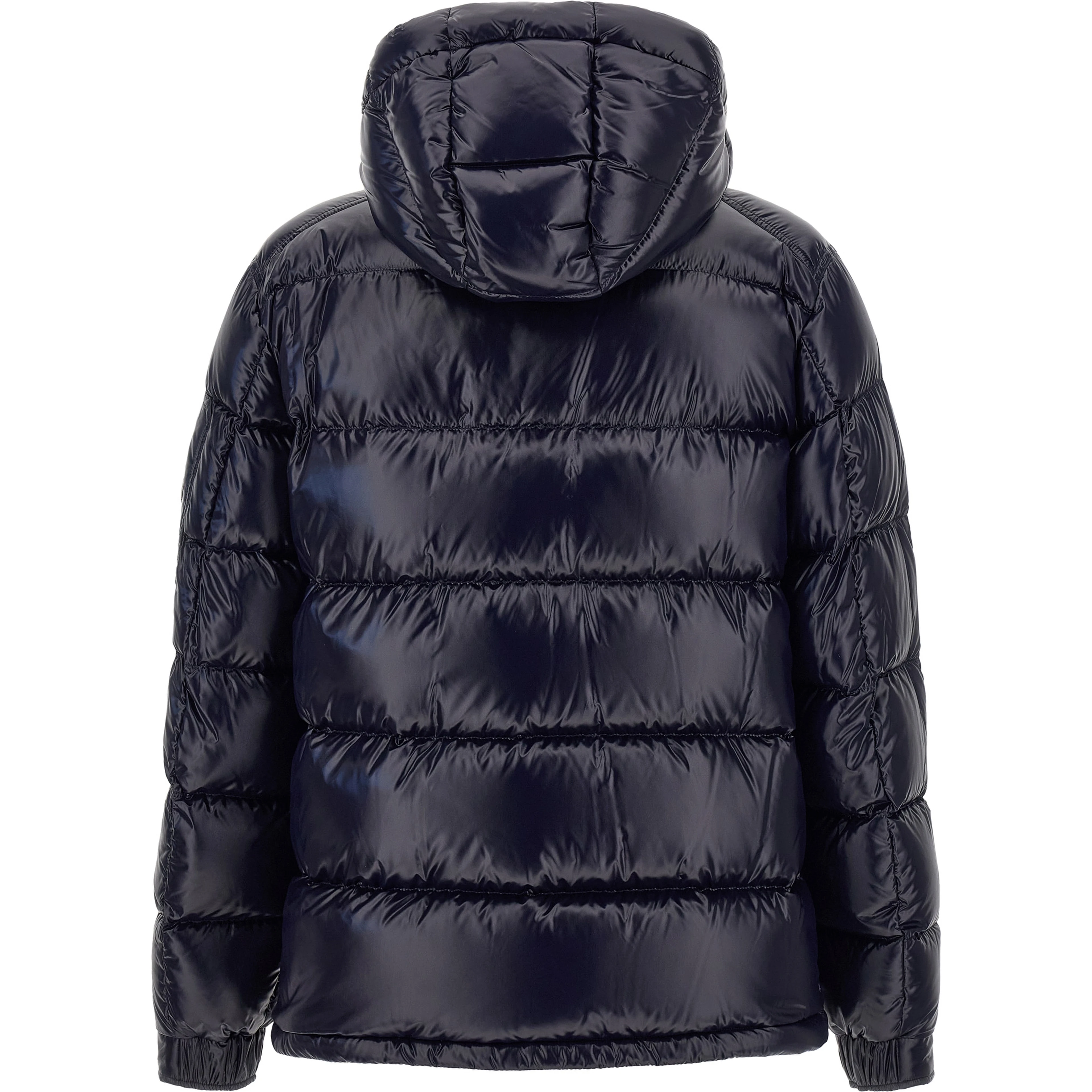 Blue Polyamide Full-Length Jacket