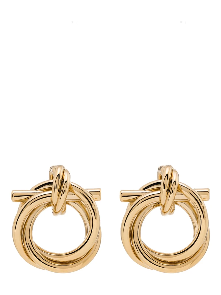Gold Brass Earrings