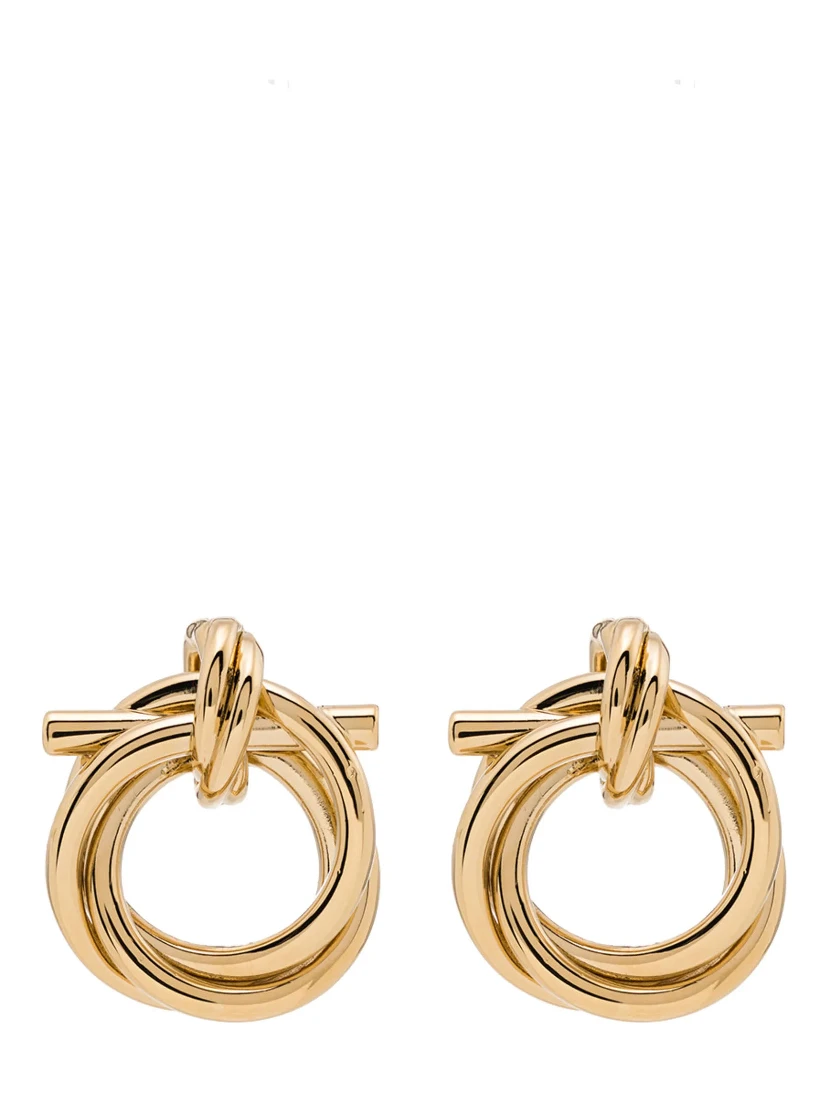 Gold Brass Earrings