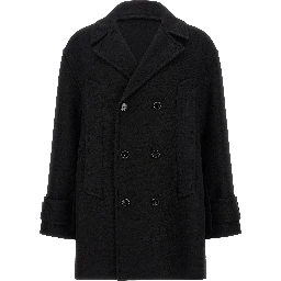 Black Virgin Wool Coat