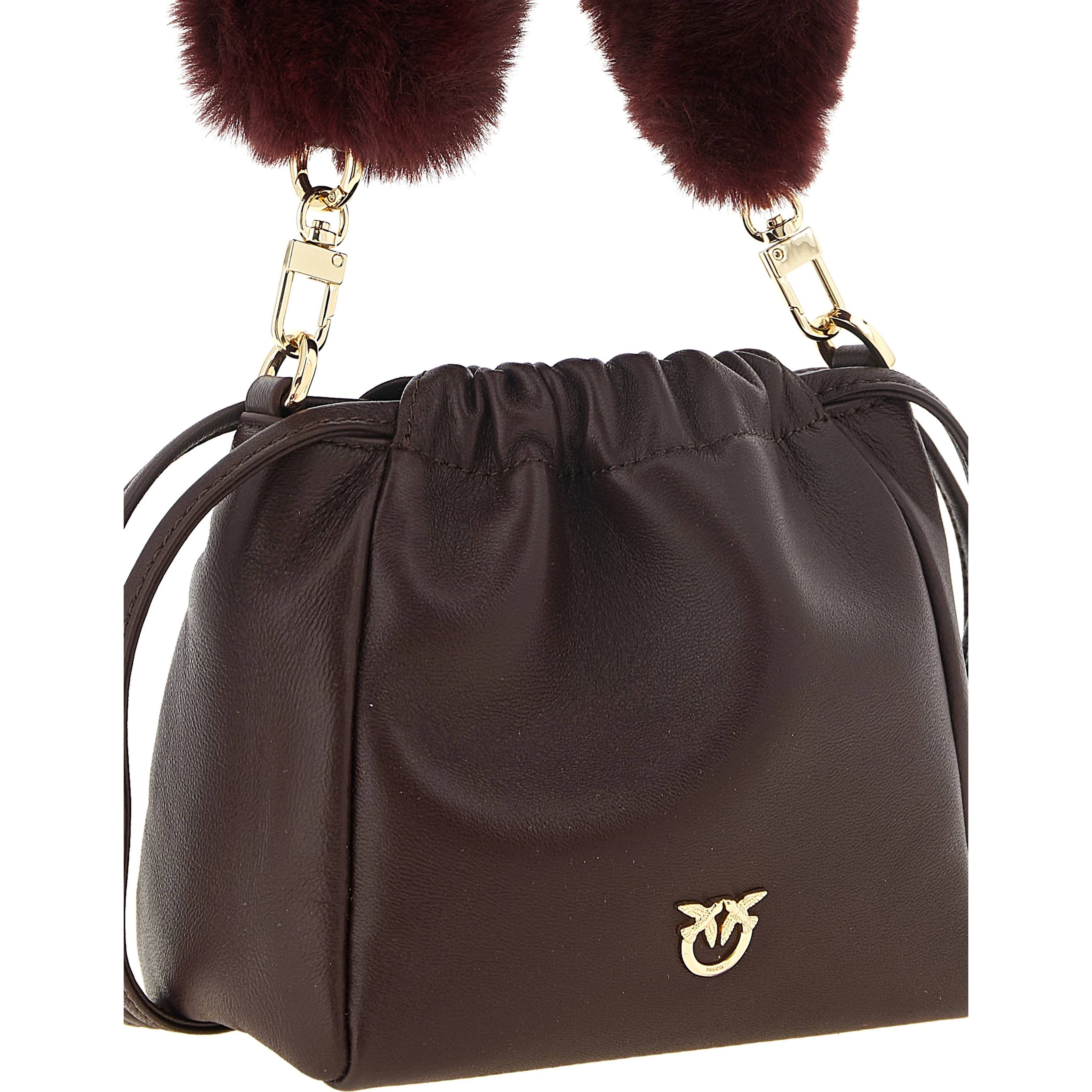 Bordeaux Lambskin Shoulder Bag