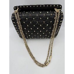 VALENTINO GARAVANI Rockstud Spike Black Handbag