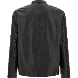 Black Calfskin Leather Jacket