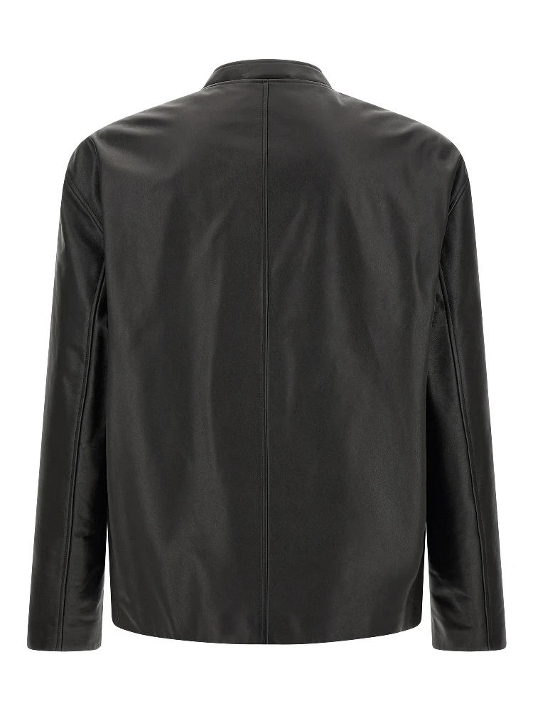 Black Calfskin Leather Jacket alternative