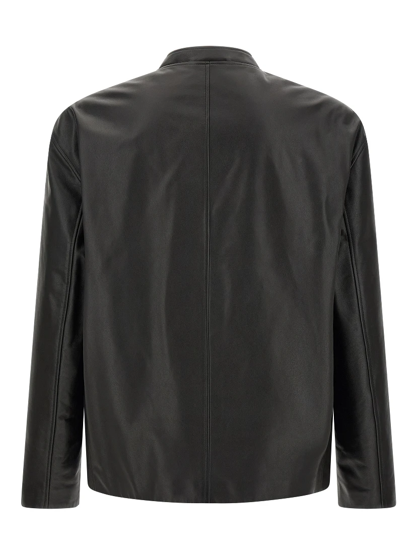 Black Calfskin Leather Jacket