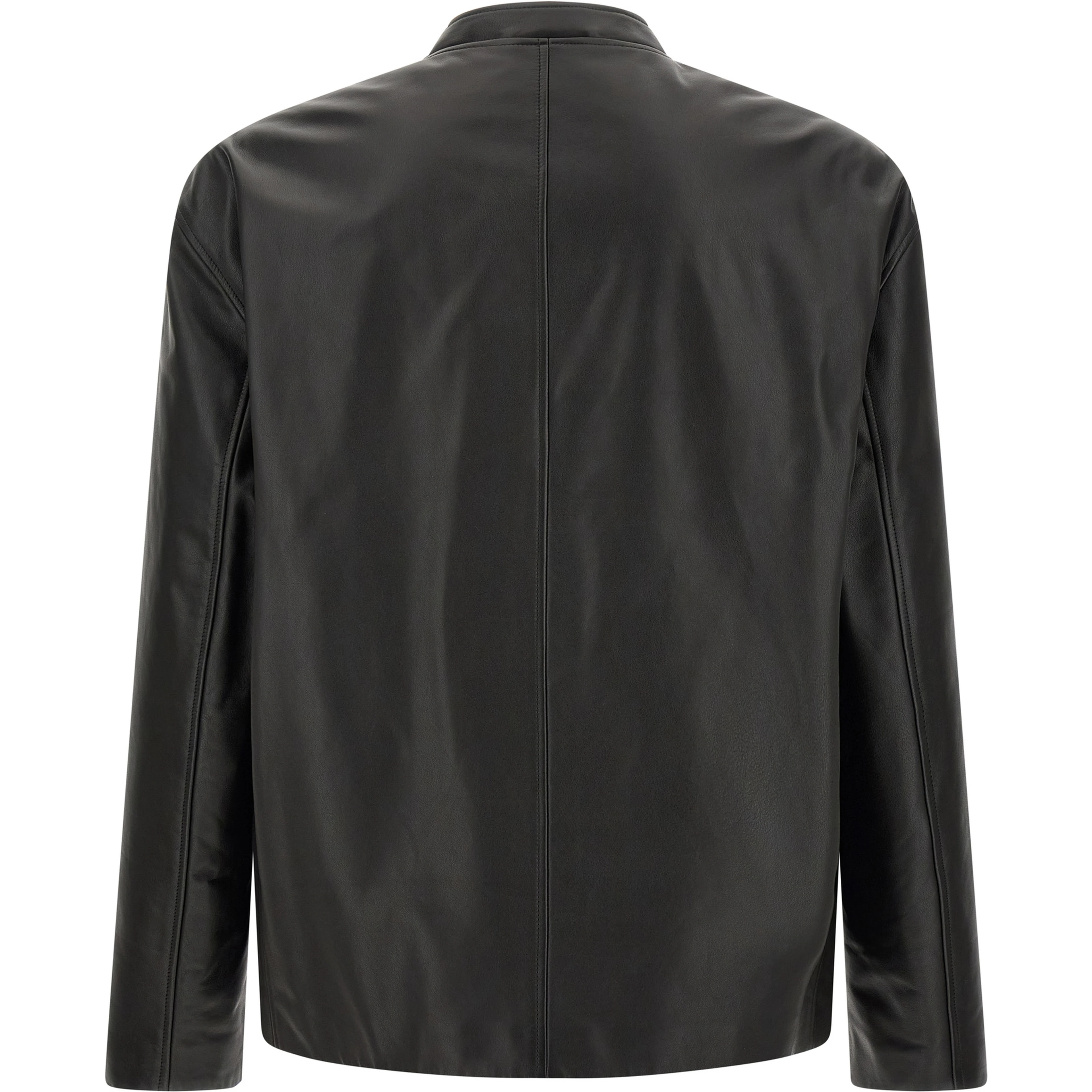 Black Calfskin Leather Jacket