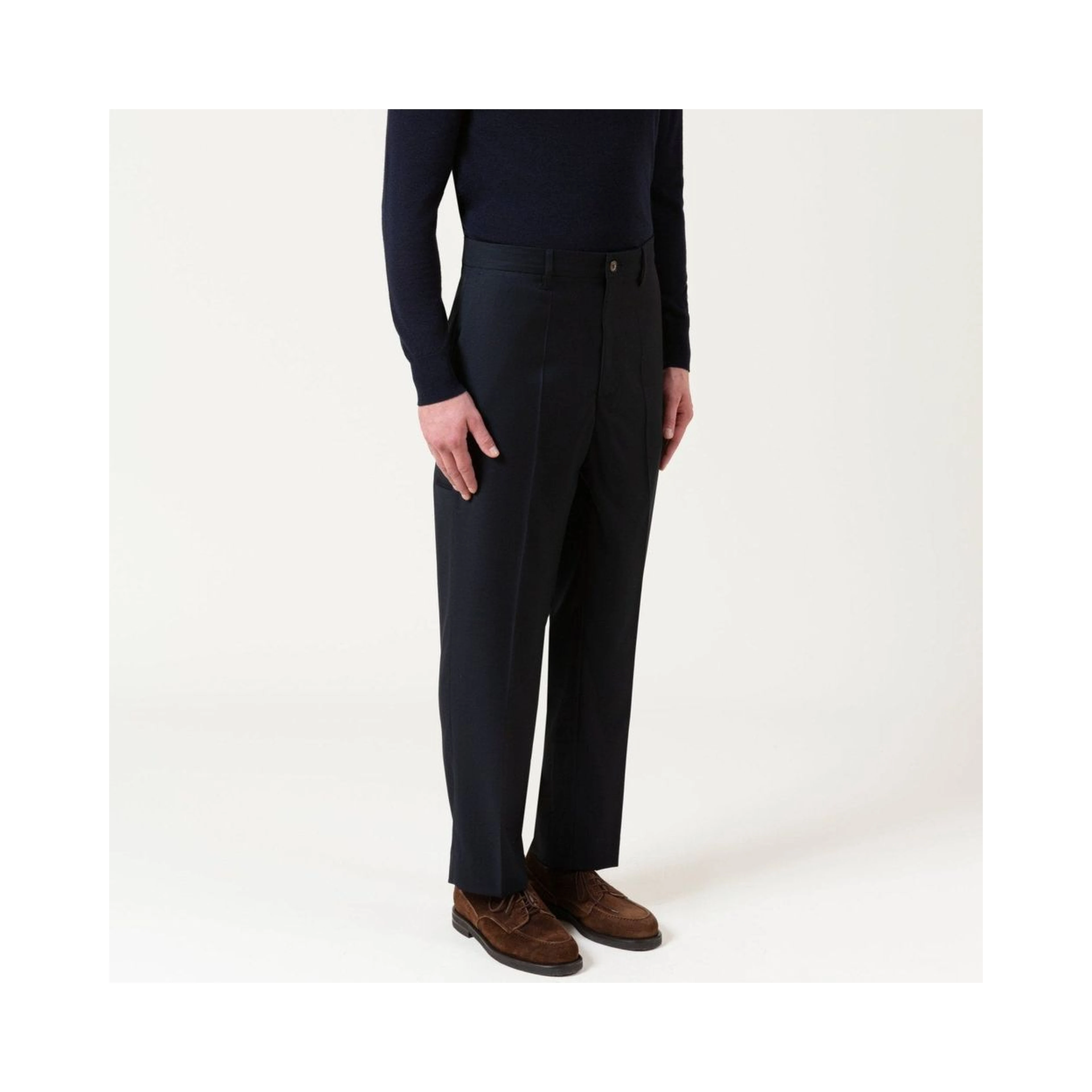 Blue Wool Dress Pants