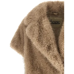 Beige Polyester Coat