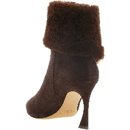 Brown Calfskin Ankle Boots