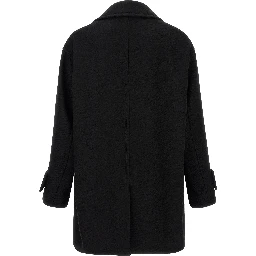 Black Virgin Wool Coat