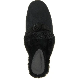 Black Calfskin Mules
