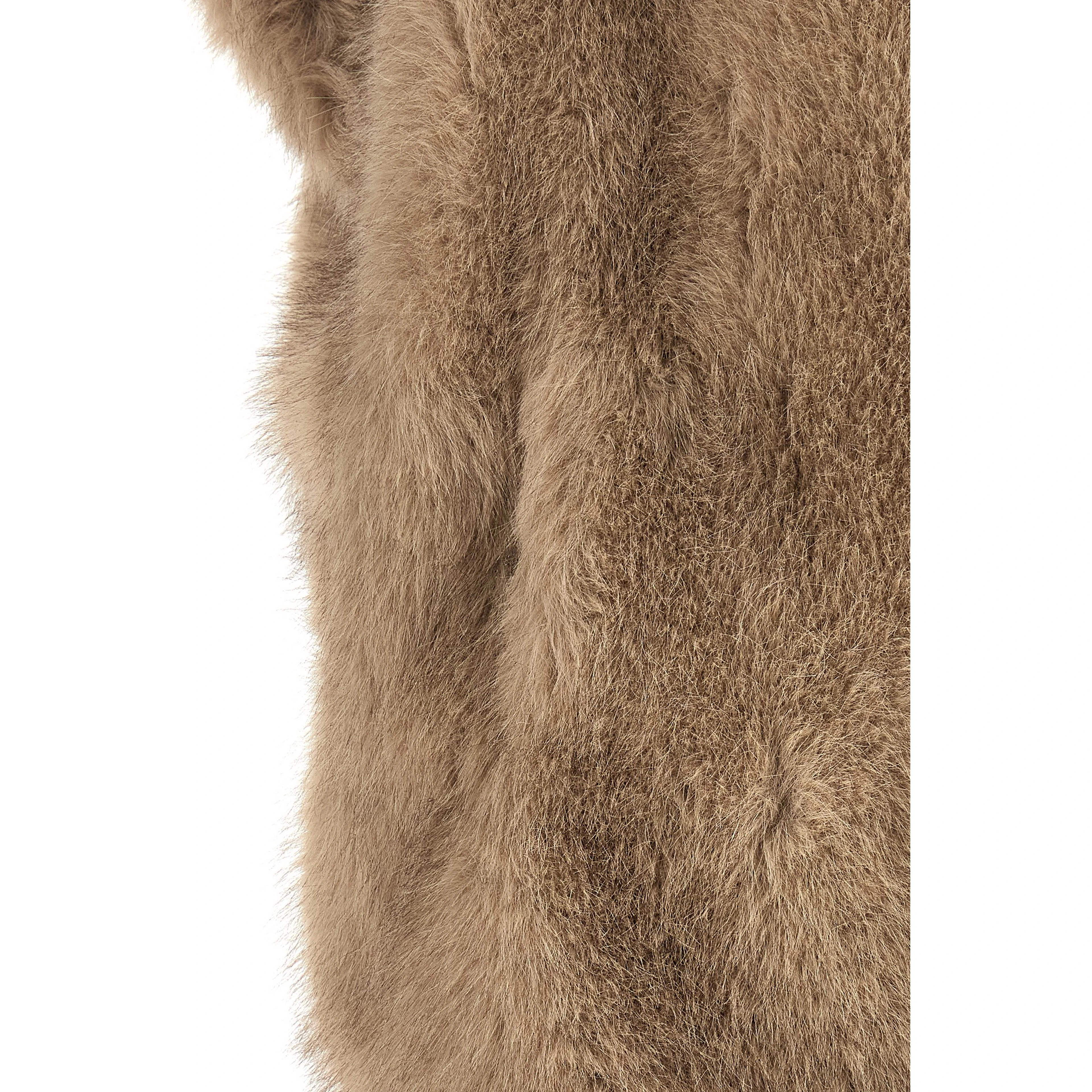 Beige Polyester Coat