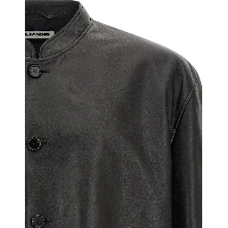 Black Calfskin Leather Jacket