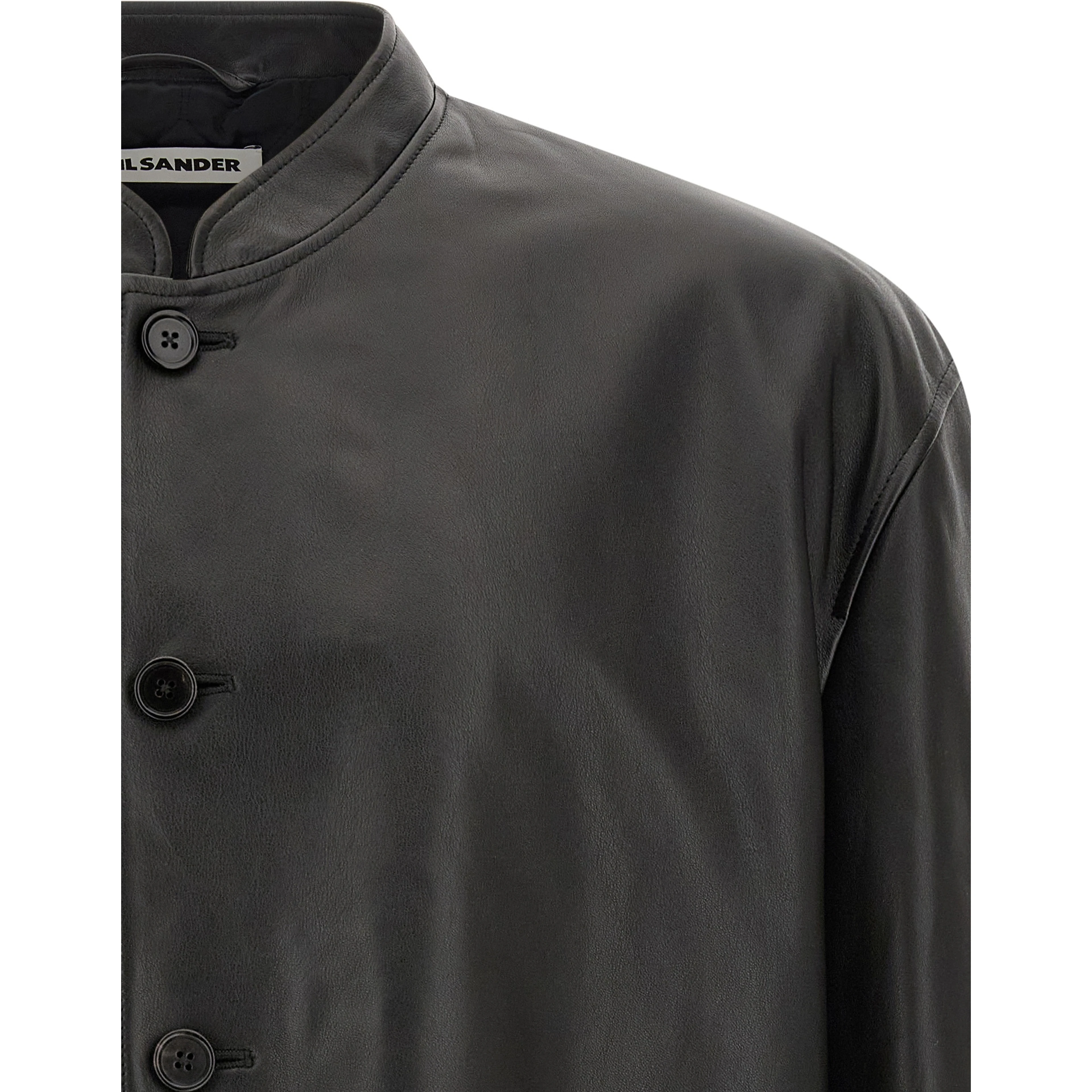 Black Calfskin Leather Jacket