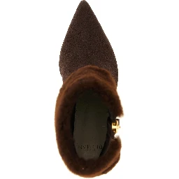 Brown Calfskin Ankle Boots
