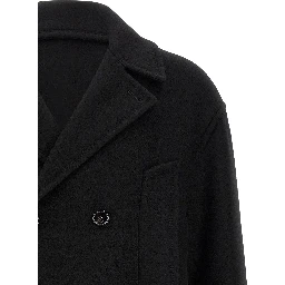 Black Virgin Wool Coat