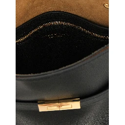 Black Lambskin Crossbody Bag