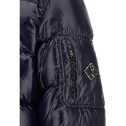 Blue Polyamide Full-Length Jacket