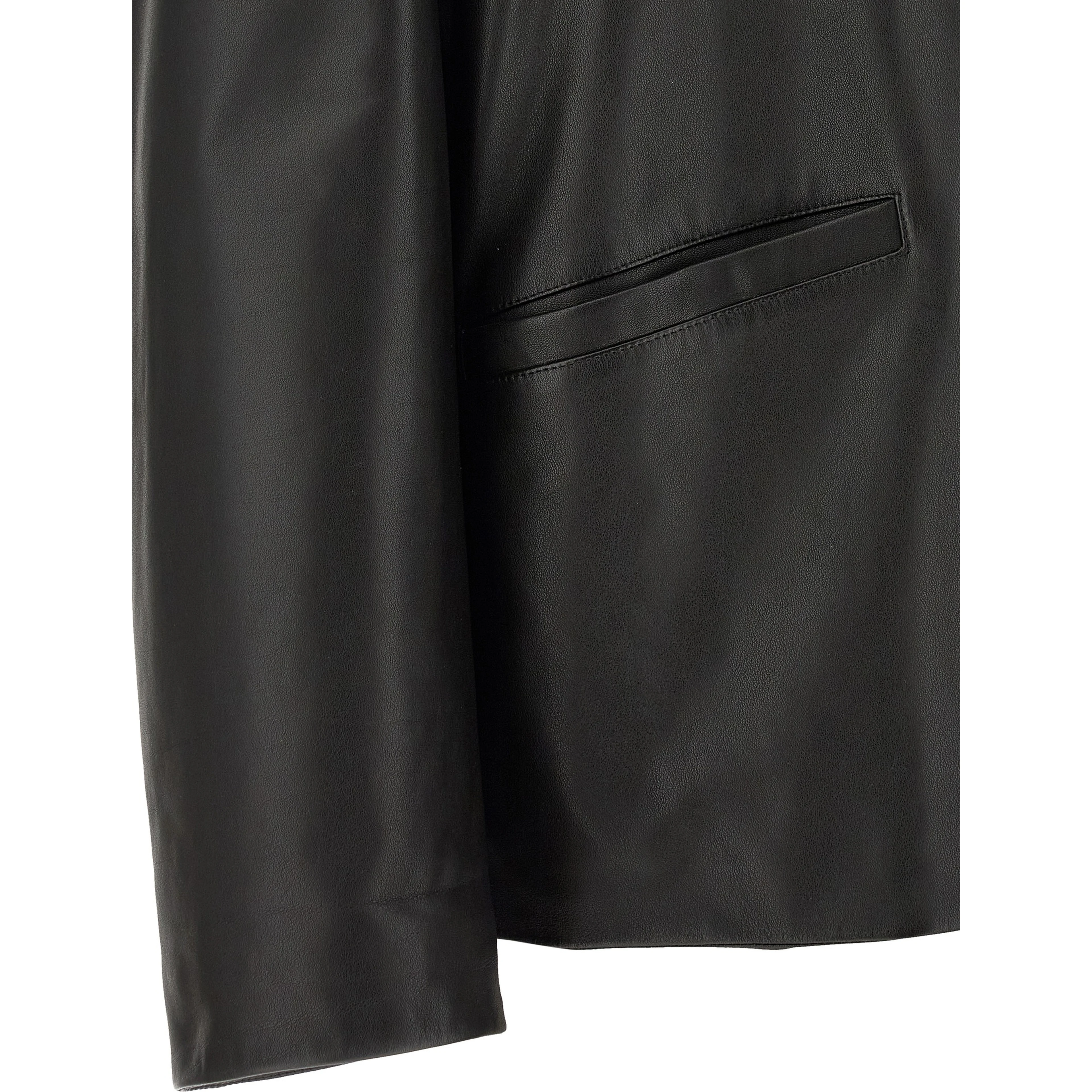 Black Calfskin Leather Jacket