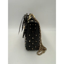 VALENTINO GARAVANI Rockstud Spike Black Handbag